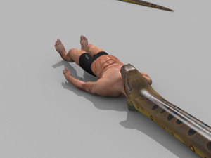 Monstre Anacond 8K - 3d animated model Modelo 3D