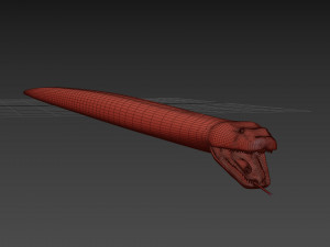 Monstre Anacond 8K - 3d animated model Modelo 3D