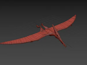 Pterosaur Forever 8K - 3d animated model 3D Model