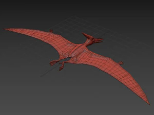 Pterosaur Forever 8K - 3d animated model 3D Model