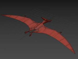 Pterosaur Forever 8K - 3d animated model 3D Model