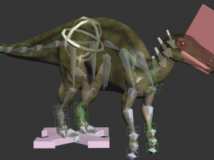 Edmontosaur Lives 8K - 3d animated model 3D Model