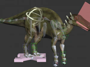 Edmontosaur Lives 8K - 3d animated model 3D Model