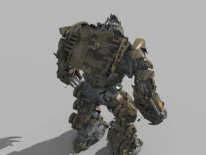 Megatron Ressurection - 3d animated transformer model 3D Model