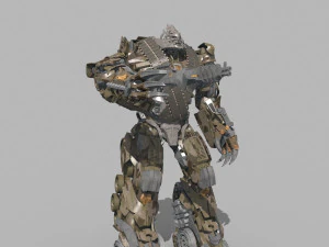 Megatron Ressurection - 3d animated transformer model 3D Model