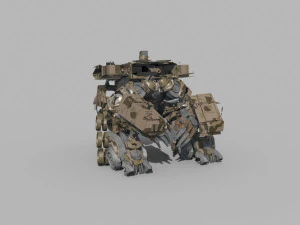 Megatron Ressurection - 3d animated transformer model 3D Model