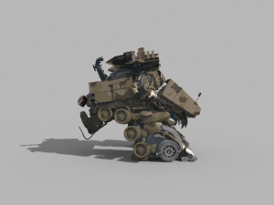 Megatron Ressurection - 3d animated transformer model Modelo 3D