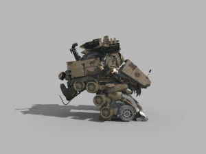Megatron Ressurection - 3d animated transformer model 3D Model