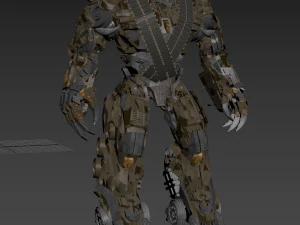 Megatron Ressurection - 3d animated transformer model 3D Model