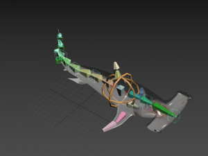 Hammerhead Shark 8K- 3d animated 3D Модель
