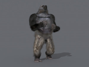 King Kong Silverback Gorilla 8K- 3d animated 3D-Modell