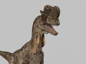 Dilophosaur Forever - 8K 3D Model