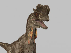 Dilophosaur Forever - 8K 3D Model