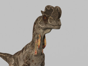 Dilophosaur Forever - 8K 3D Model