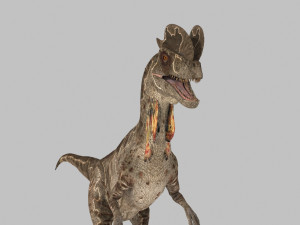 Dilophosaur Forever - 8K 3D Model