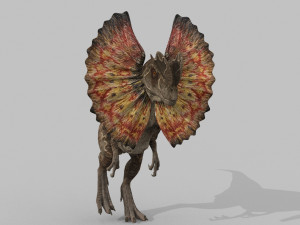 Dilophosaur Forever - 8K 3D Model