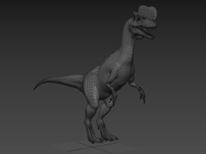Dilophosaur Forever - 8K 3D Model