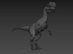 Dilophosaur Forever - 8K 3D Model