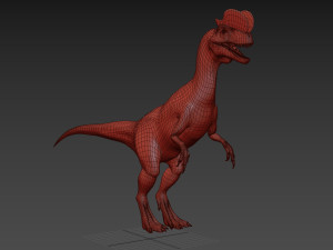 Dilophosaur Forever - 8K 3D Model