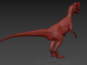 Dilophosaur Forever - 8K 3D Model