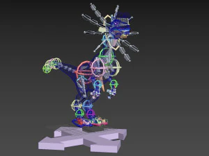 Dilophosaur Forever - 8K 3D Model