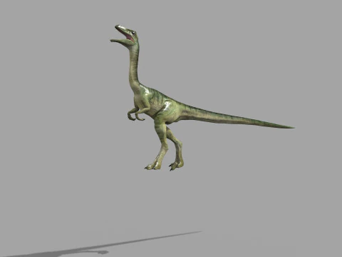 Real Animated Compsognathus - 8K 3D Model