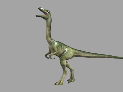 Real Animated Compsognathus - 8K 3D Model