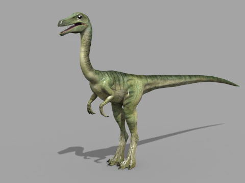 Real Animated Compsognathus - 8K 3D Model