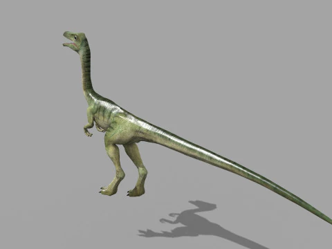 Real Animated Compsognathus - 8K 3D Model