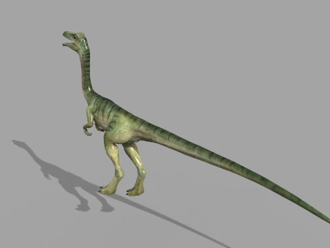 Real Animated Compsognathus - 8K 3D Model