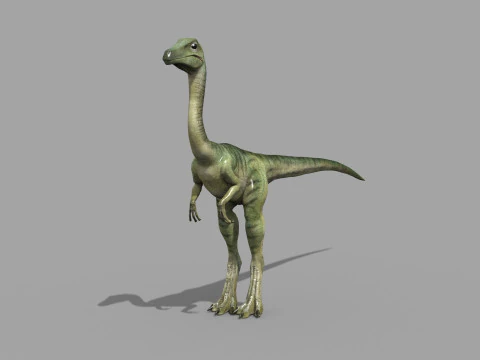 Real Animated Compsognathus - 8K 3D Model