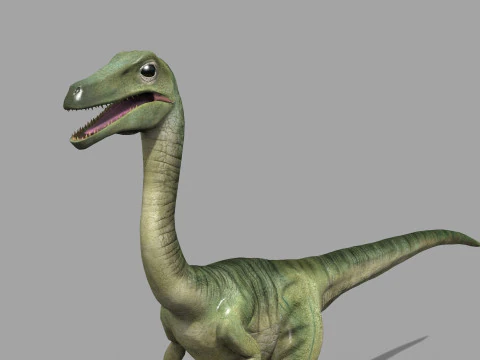 Real Animated Compsognathus - 8K 3D Model
