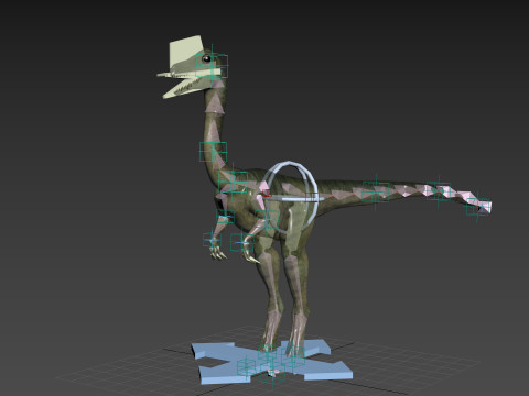 Real Animated Compsognathus - 8K Modelo 3D
