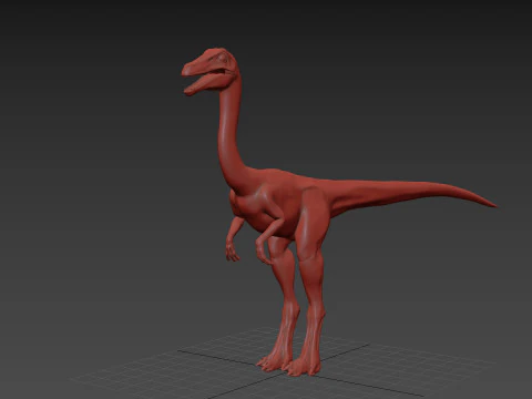 Real Animated Compsognathus - 8K 3D Model