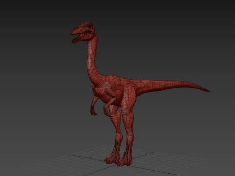 Real Animated Compsognathus - 8K 3D Model