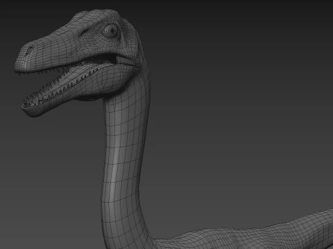 Real Animated Compsognathus - 8K 3D Model