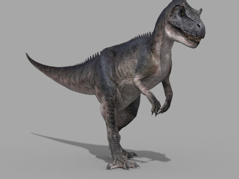 Real Animated Allosaurus - 8K 3D Model