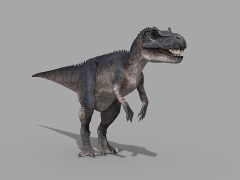 Real Animated Allosaurus - 8K 3D Модель