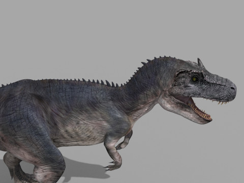 Real Animated Allosaurus - 8K 3D Модель