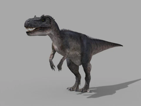 Real Animated Allosaurus - 8K 3D Model