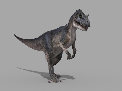 Real Animated Allosaurus - 8K 3D Модель