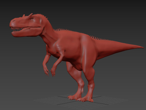 Real Animated Allosaurus - 8K 3D Модель
