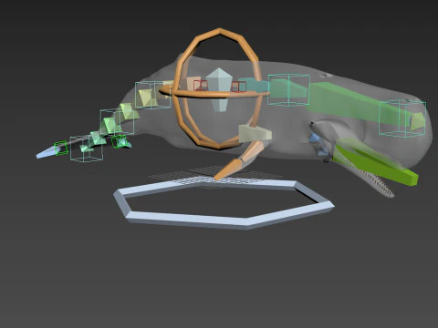 Photoreal Sperm Whale 8K - 3d animated 3D Model