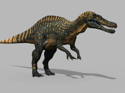 Real Animated Suchomimus - 8K 3D Model