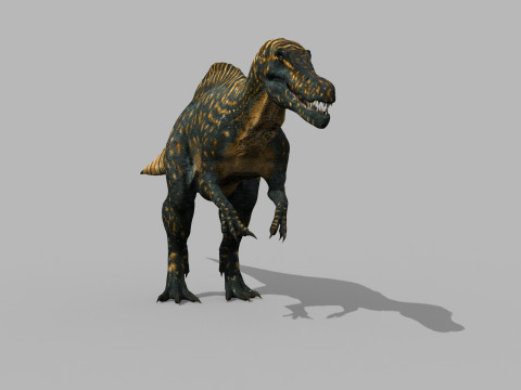 Real Animated Suchomimus - 8K 3D Model