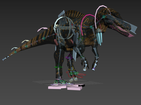 Real Animated Suchomimus - 8K 3D Model