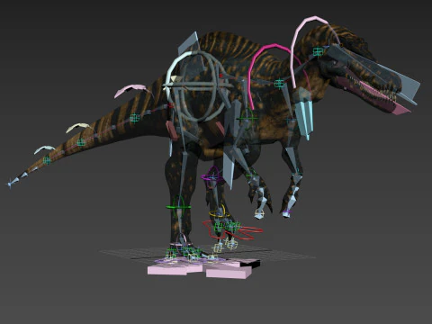 Real Animated Suchomimus - 8K 3D Model