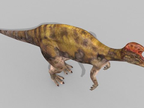 Real Animated Corythosaurus HD 3D Model
