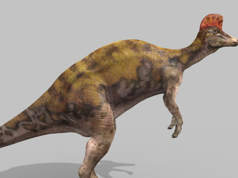 Real Animated Corythosaurus HD 3D Model