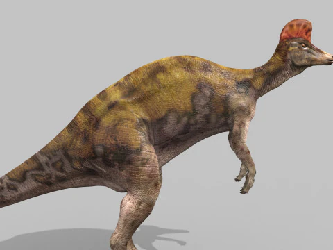 Real Animated Corythosaurus HD 3D Model